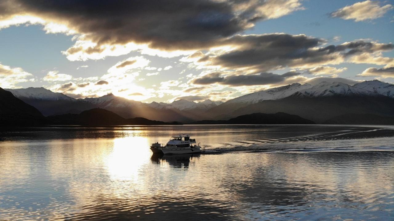 Experience the natural beauty of Lake Wanaka with a 1 hour happy hour cruise.